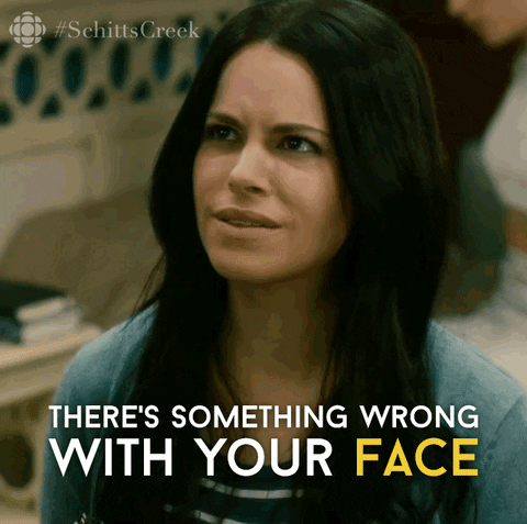 Schitts Creek Eww GIF by CBC - Find & Share on GIPHY