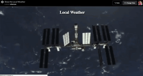 Show the Local Weather demo gif