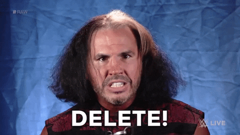 Delete Matt Hardy GIF by WWE - Find & Share on GIPHY
