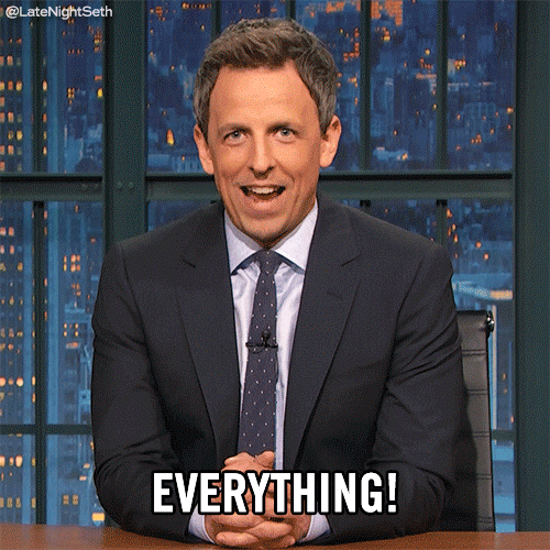 Seth Meyers Everything GIF by Late Night with Seth Meyers