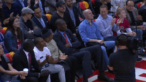 Dikembe Mutombo wagging his finger no no no