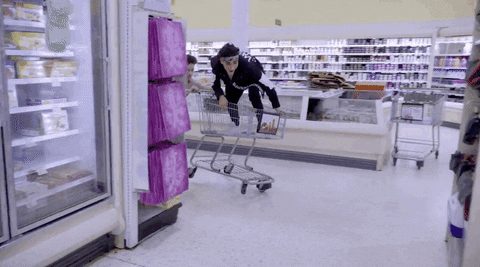 Surfing Shopping Cart GIF by In Real Life - Find & Share on GIPHY