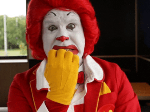 Scared Ronald Mcdonald GIF by McDonald's CZ/SK - Find & Share on GIPHY