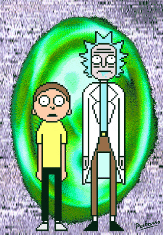 Rick And Morty Illustration Gif By Peekasso Find Share On Giphy