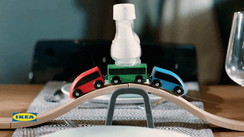 Train Dinner GIF by IKEA Nederland