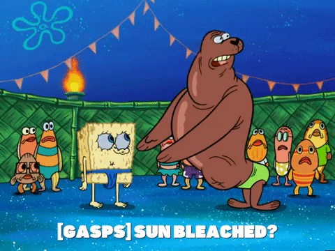 spongebob sun bleached tan gif episode craig party ultimate plank garage found his 6b season actually even