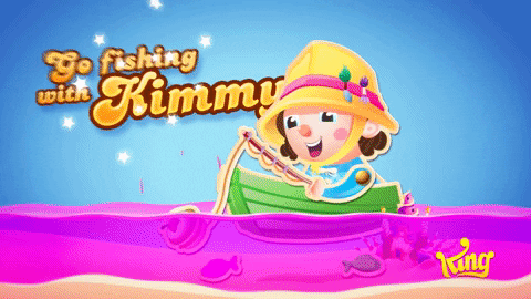 Go Fishing With Kimmy! GIF by Candy Crush