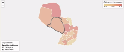 Image of Paraguay Choropleth