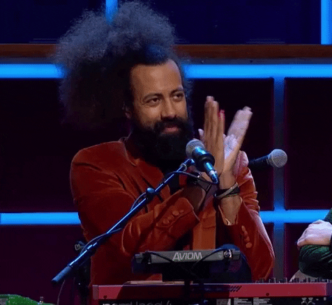 Reggie Watts Applause GIF by The Late Late Show with James Corden - Find & Share on GIPHY