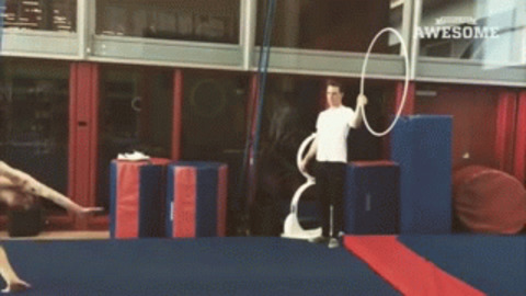 Gymnastics failure funny Gif