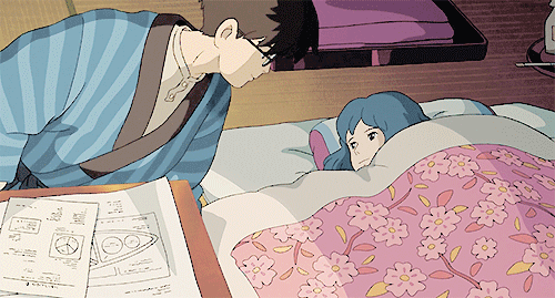 Jirou Horikoshi kissing girl, Kaze Tachinu