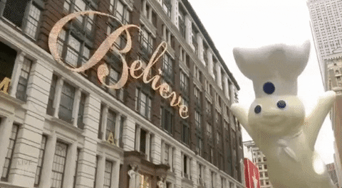Pillsbury Doughboy GIF by The 91st Annual Macy’s Thanksgiving Day Parade