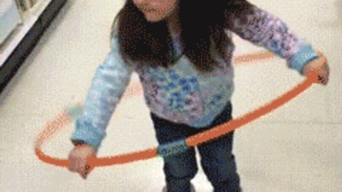 When You Think You Can Hula Hoop... But Really, You Can't! Gif