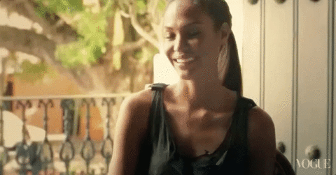 Joan Smalls Laughing GIF - Find & Share on GIPHY
