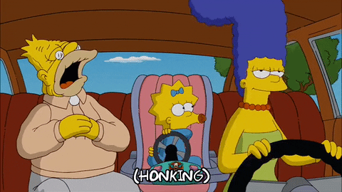 gif simpson marge happy simpsons car giphy episode everything
