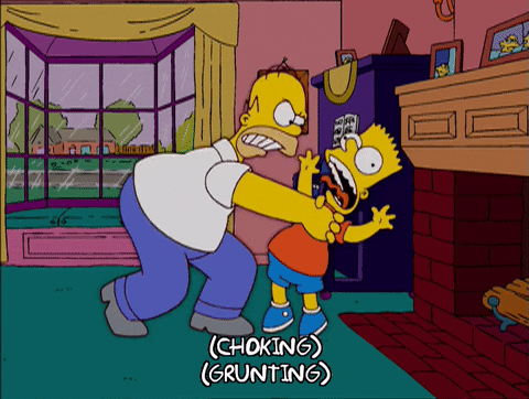 The Simpsons homer simpson bart simpson angry season 16