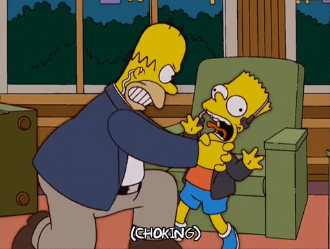 The Simpsons Homer Simpson Bart Simpson Angry Season 15
