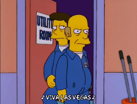 Image result for simpsons las vegas gif
