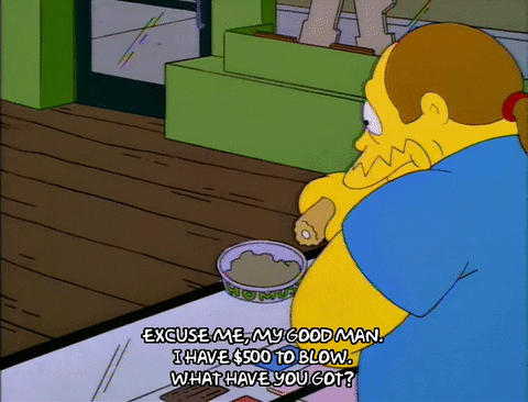 The Simpsons bart simpson season 6 money eating