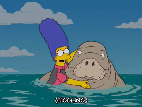 Marge Simpson Manatee GIF - Find & Share on GIPHY
