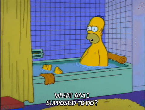 Homer GIF What Do I Do?