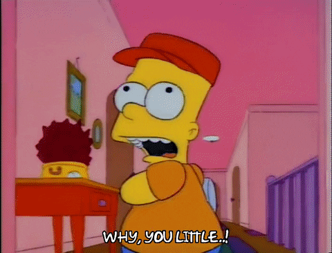 Homer Chasing Bart Simpson Shefalitayal