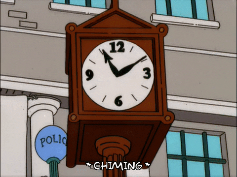  episode 22 season 13 homer clock 13x22 GIF