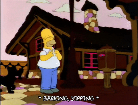 Homer Simpson snacking 