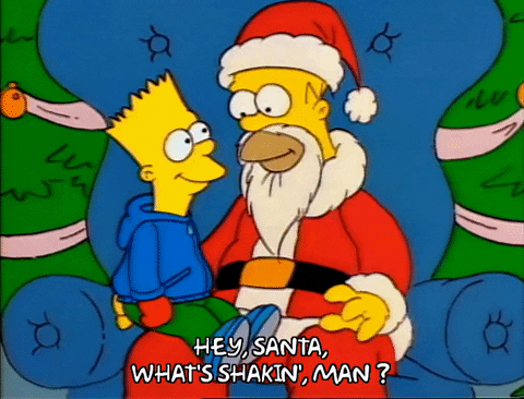 The Simpsons christmas santa santa claus homer simpson