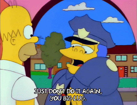 Simpsons cop saying 
