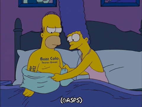 Gasping Homer Simpson GIF