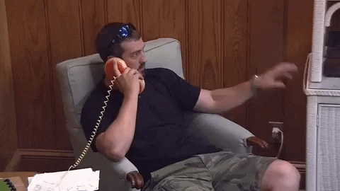 Be Quiet Phone Call GIF by Party Down South - Find & Share on GIPHY