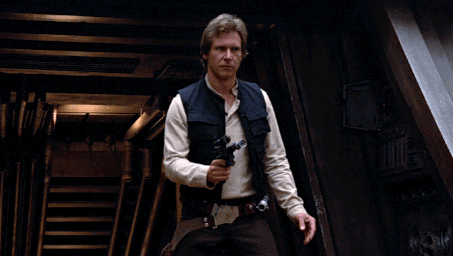 Han Solo Shrug GIF by Star Wars