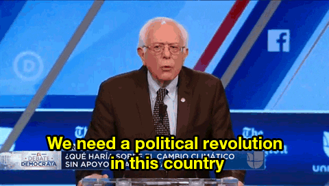 We need a political revolution in this country!