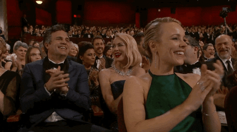 The Oscars rachel mcadams oscars clapping mark ruffalo