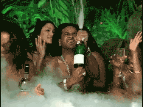 party champagne party time camron hot tub