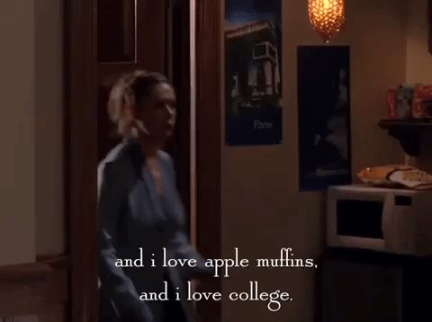 Paris from Gilmore Girls loves to go back to college.