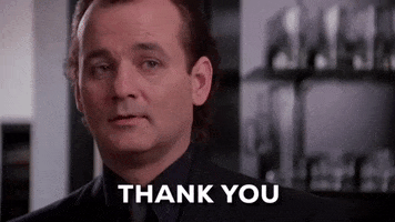Bill Murray Thank You GIF by filmeditor - Find & Share on GIPHY