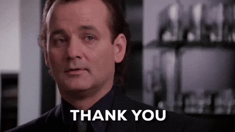 movie christmas movies thank you bill murray thank GIF