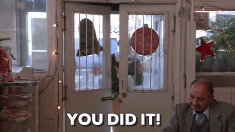 Gif from Elf saying "you did it!"