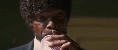Jules Winnfield Drinking GIF - Find & Share on GIPHY