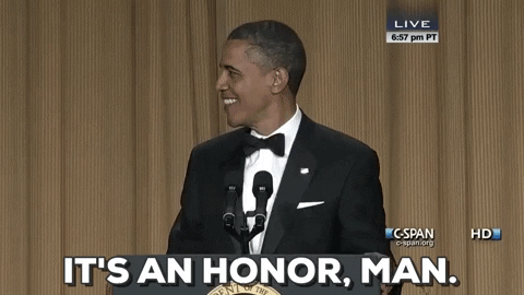 Barack Obama Honor GIF by Obama - Find & Share on GIPHY