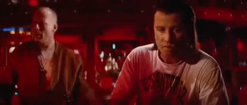 Staring Pulp Fiction GIF - Find & Share on GIPHY