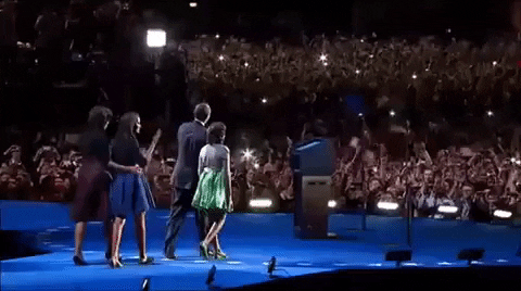 Barack And Michelle Victory Speech 2012 GIF by Obama