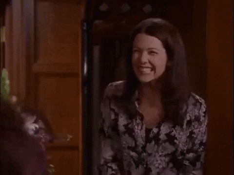 excited lauren graham gif by gilmore girls  - find & share on giphy