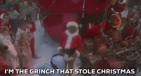 grinch stole christmas ataque decoración navideña