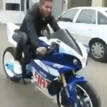 My New Superbike in funny gifs