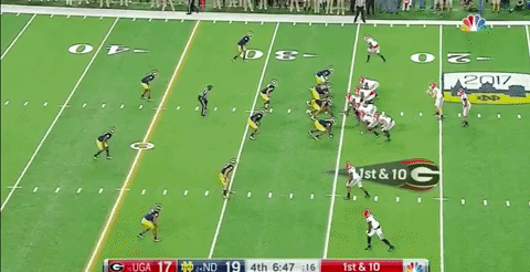 Georgia Weak Zone Vs Notre Dame GIFs - Find & Share on GIPHY