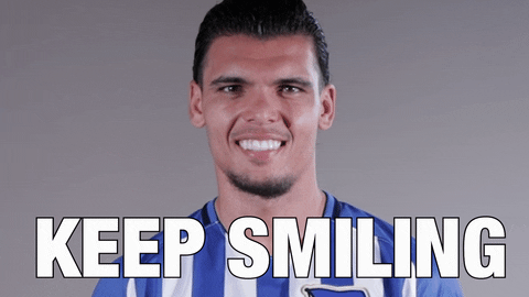Football Smile GIF by Hertha BSC
