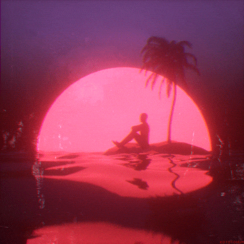 Palm Trees Ocean GIF by kotutohum - Find & Share on GIPHY